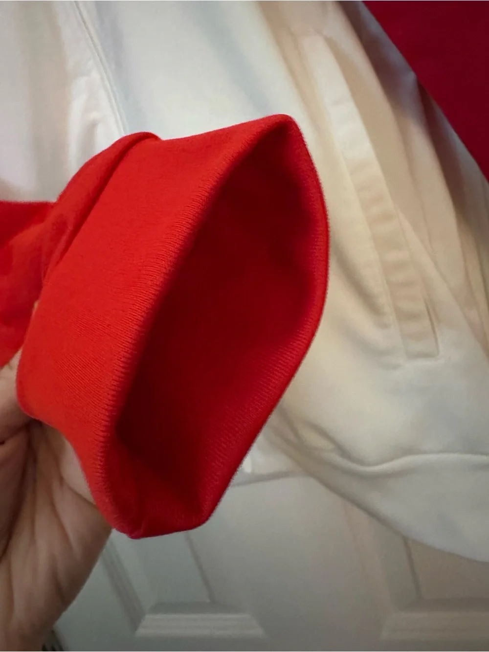 adidas White and Red FC Bayern Track Jacket